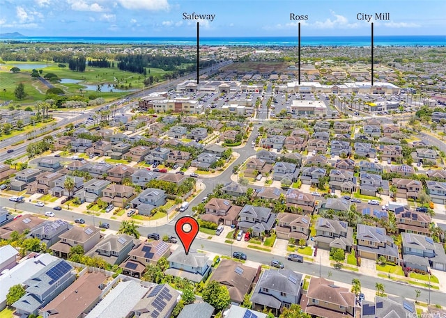 91-1152 Paapaana St, Ewa Beach, HI 96706 - aerial view of residential area featuring a large body of water