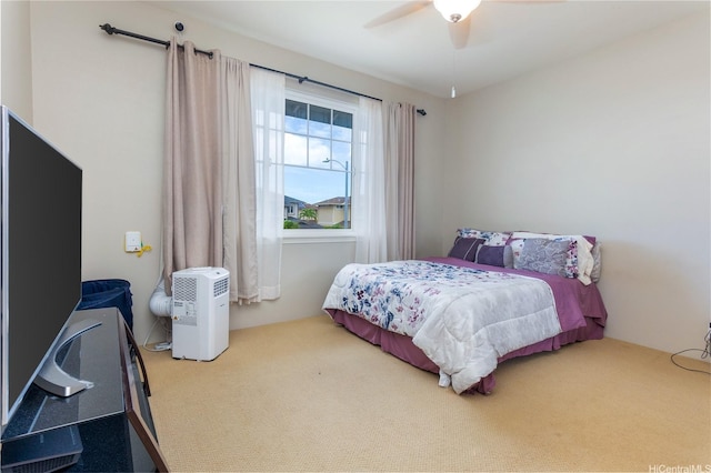 91-1152 Paapaana St, Ewa Beach, HI 96706 - bedroom with carpet floors and a ceiling fan