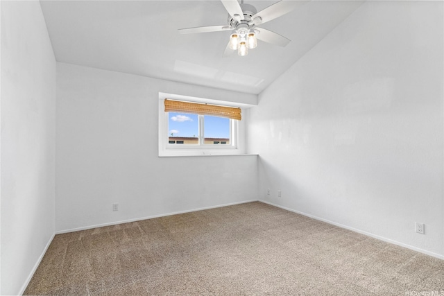 46-078 Emepela Pl Unit G205, Kaneohe, HI 96744 - spare room with carpet, a ceiling fan, vaulted ceiling, and baseboards