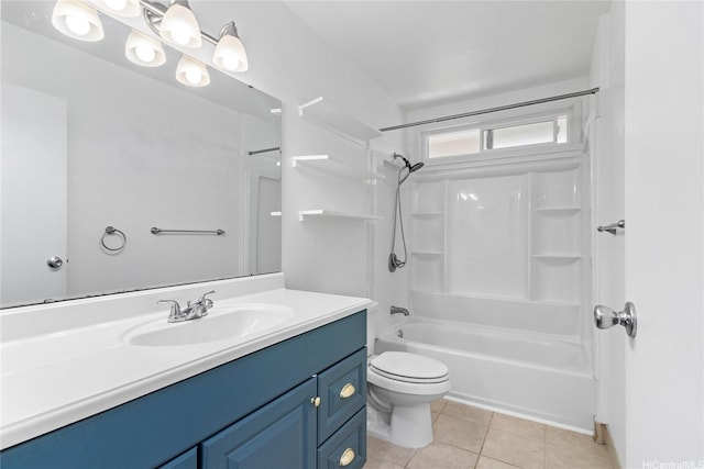 46-078 Emepela Pl Unit G205, Kaneohe, HI 96744 - full bathroom with vanity, toilet, shower / bathtub combination, and tile patterned flooring