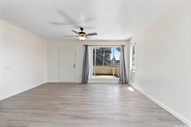 91-225 Hanapouli Cir Unit 33F, Ewa Beach, HI 96706 - unfurnished room with light wood-style floors and ceiling fan