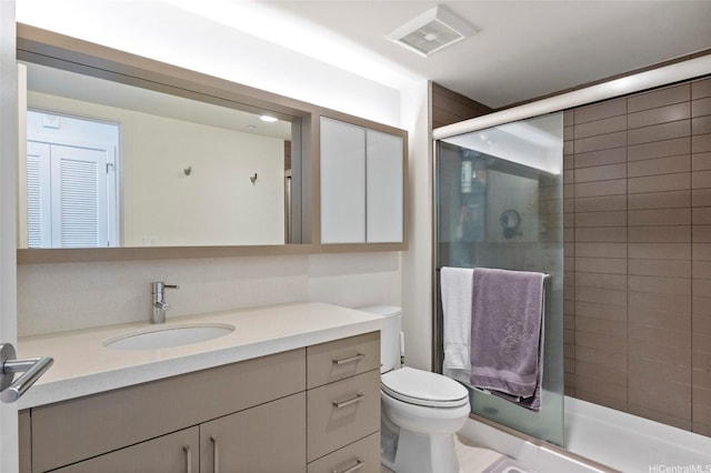 600 Ala Moana Blvd Unit 3006, Honolulu, HI 96813 - bathroom featuring vanity, a shower stall, and toilet