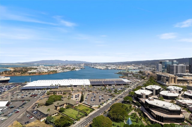 600 Ala Moana Blvd Unit 3006, Honolulu, HI 96813 - aerial view of property and surrounding area with a water and mountain view and nearby urban area