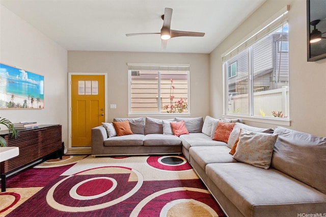 91-1159 Kamakana St Unit 818, Ewa Beach, HI 96706 - living room with a ceiling fan