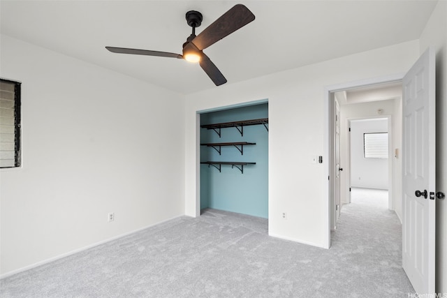 44-279 Kaneohe Bay Dr Unit B, Kaneohe, HI 96744 - unfurnished bedroom with carpet floors, a closet, and a ceiling fan