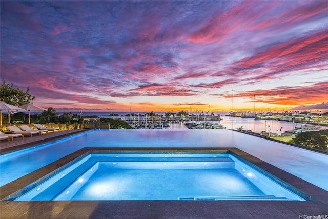 1100 Ala Moana Blvd Unit 4000/4001, Honolulu, HI 96814 - view of swimming pool with a swimming pool and a water view