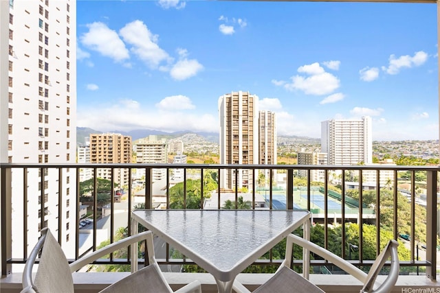229 Paoakalani Ave Unit 1501, Honolulu, HI 96815 - balcony featuring a view of city