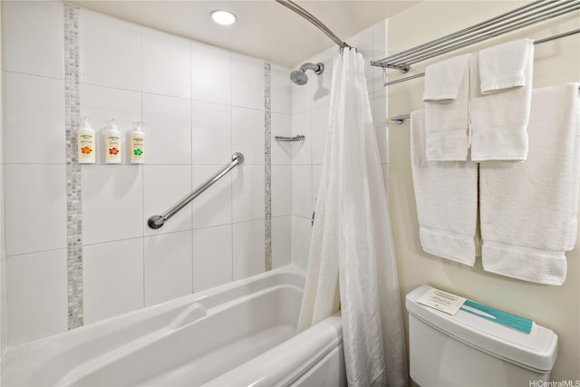 410 Atkinson Dr Unit 2418, Honolulu, HI 96814 - full bathroom with shower / bath combo with shower curtain, recessed lighting, and toilet
