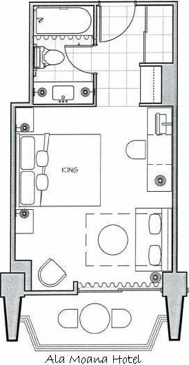 410 Atkinson Dr Unit 2418, Honolulu, HI 96814 - room layout