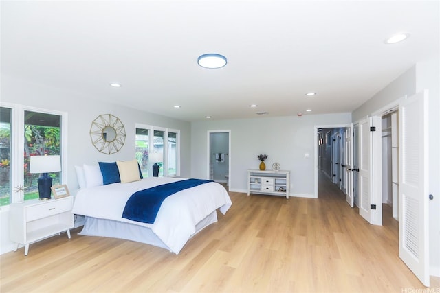 98-1027 Palula Way, Aiea, HI 96701 - bedroom with light wood-style flooring and recessed lighting