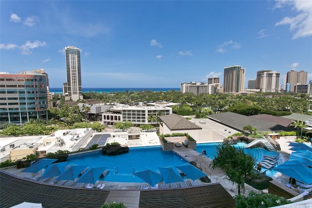 2139 Kuhio Ave Unit D2606, Honolulu, HI 96815 - community pool featuring a view of skyline