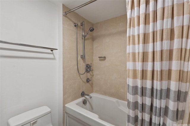 400 Hobron Ln Unit 1215, Honolulu, HI 96815 - full bathroom featuring shower / bath combination with curtain and toilet