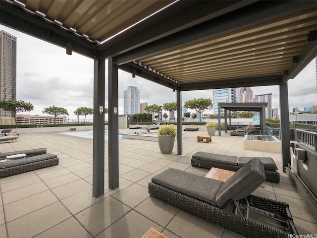 1009 Kapiolani Blvd Unit 2404, Honolulu, HI 96814 - view of patio with a city view
