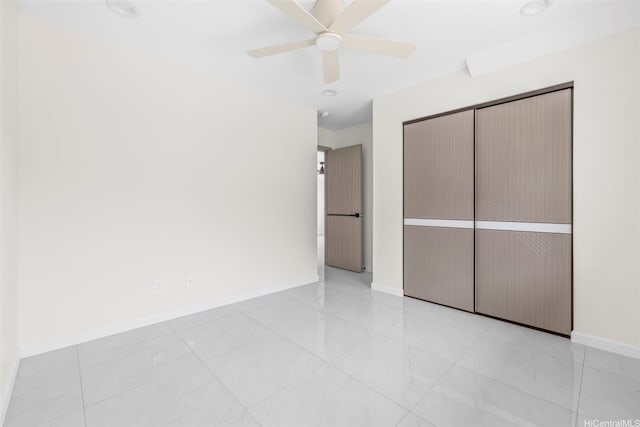 87-1474 Akowai Rd, Waianae, HI 96792 - unfurnished bedroom with a closet and ceiling fan