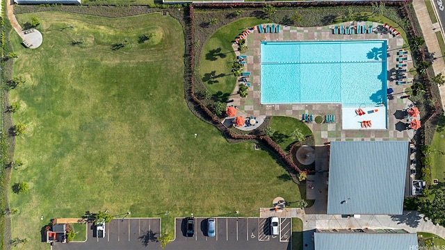 91-1081 Iwikuamoo St Unit 1202, Ewa Beach, HI 96706 - bird's eye view of a pool area