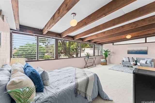210 Hao St, Honolulu, HI 96821 - carpeted bedroom with beamed ceiling