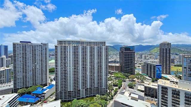 1910 Ala Moana Blvd Unit 32E, Honolulu, HI 96815 - city view with a mountain backdrop