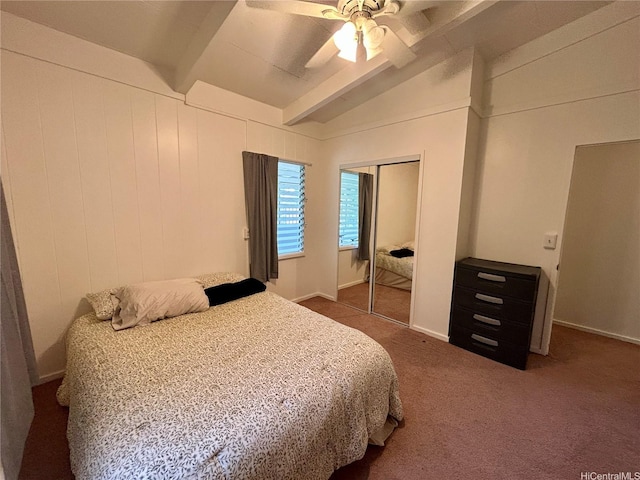 661 Iliaina St, Kailua, HI 96734 - bedroom with a closet, a ceiling fan, and dark carpet