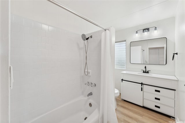 92-721 Anipeahi St, Kapolei, HI 96707 - full bathroom with shower / bathtub combination with curtain, vanity, and wood finished floors