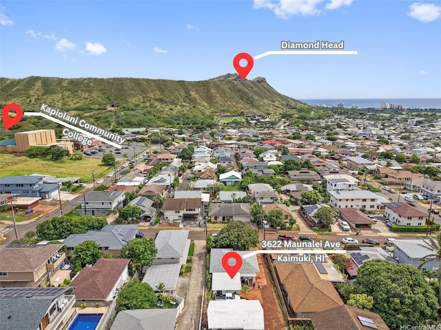 3622 Maunalei Ave, Honolulu, HI 96816 - aerial perspective of suburban area