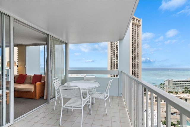 2427 Kuhio Ave Unit 2103, Honolulu, HI 96815 - balcony featuring a water view