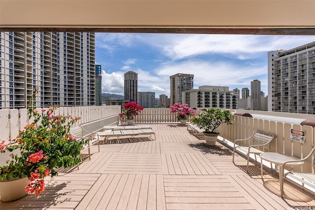 425 Ena Rd Unit Ph3B, Honolulu, HI 96815 - deck with a skyline view