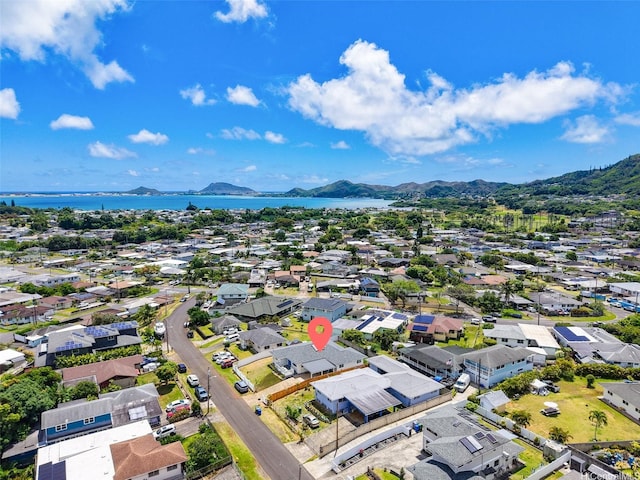 45-420 Pua Makahala St, Kaneohe, HI 96744 - aerial perspective of suburban area featuring a water and mountain view