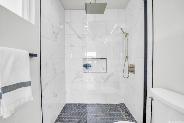 45-420 Pua Makahala St, Kaneohe, HI 96744 - full bathroom featuring toilet and a marble finish shower