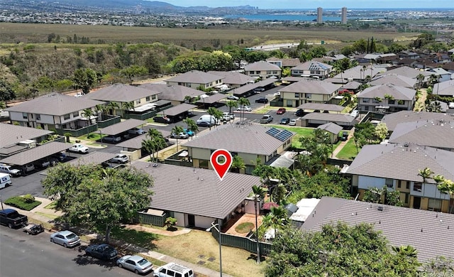 94-1183 Kipaa Pl Unit 14C, Waipahu, HI 96797 - aerial perspective of suburban area featuring a mountainous background
