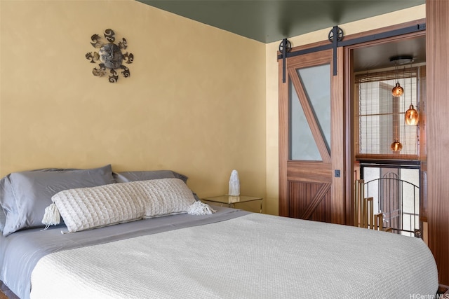 666 Prospect St Unit I502, Honolulu, HI 96813 - bedroom with a barn door