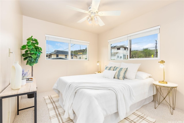 91-2106B Fort Weaver Rd Unit 15, Ewa Beach, HI 96706 - carpeted bedroom with ceiling fan
