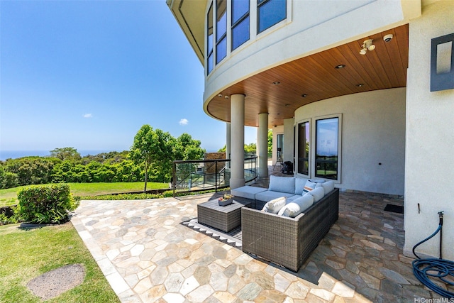 4967 Maunalani Cir Unit B, Honolulu, HI 96816 - view of patio / terrace with outdoor lounge area