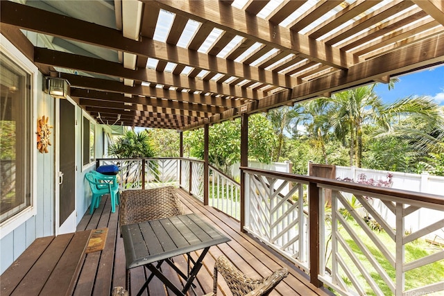 58-292 Kamehameha Hwy, Haleiwa, HI 96712 - wooden deck with a pergola