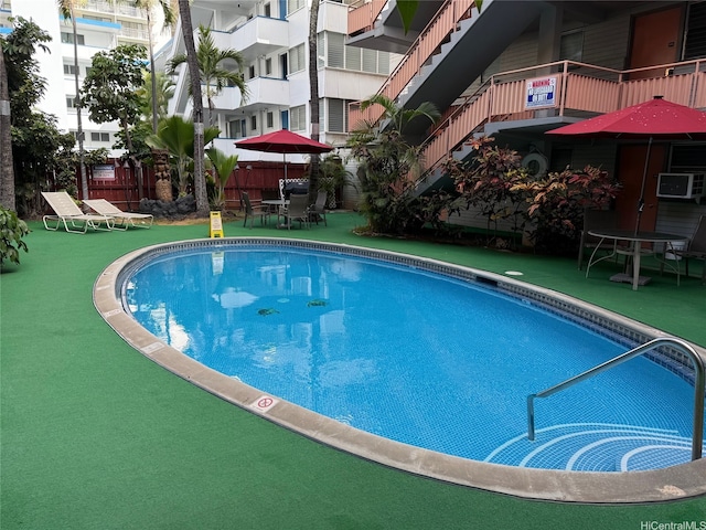417 Nohonani St Unit 102, Honolulu, HI 96815 - community pool with outdoor dining space and a patio