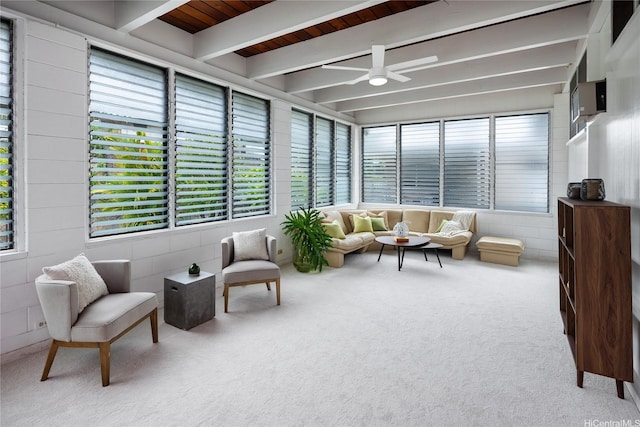 1456 Ala Aolani St, Honolulu, HI 96819 - sunroom featuring beam ceiling and healthy amount of natural light