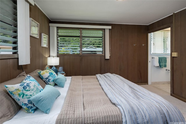 1456 Ala Aolani St, Honolulu, HI 96819 - carpeted bedroom with wood walls