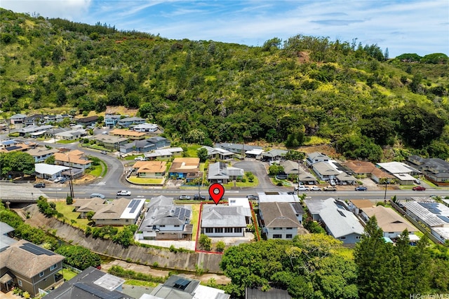 1456 Ala Aolani St, Honolulu, HI 96819 - aerial view of residential area featuring a heavily wooded area