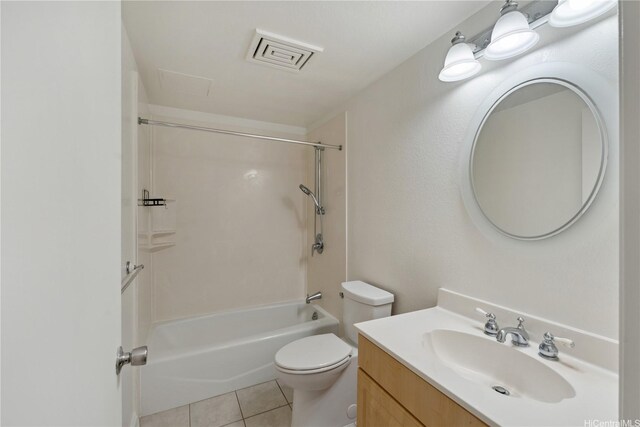 94-1467 Waipio Uka St Unit T103, Waipahu, HI 96797 - bathroom with vanity, tile patterned flooring, toilet, and tub / shower combination