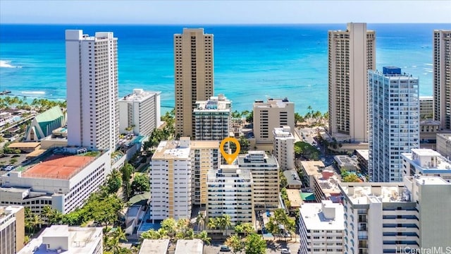 2463 Kuhio Ave Unit 1109, Honolulu, HI 96815 - bird's eye view of a large body of water