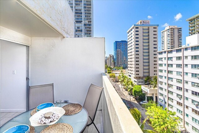 2463 Kuhio Ave Unit 1109, Honolulu, HI 96815 - balcony with a view of city