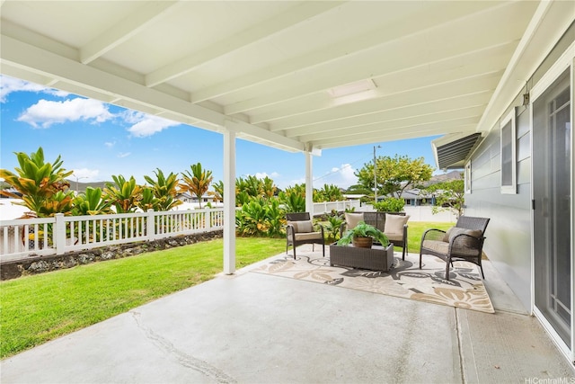 1433 Akanahe Pl, Kailua, HI 96734 - view of patio / terrace featuring outdoor lounge area