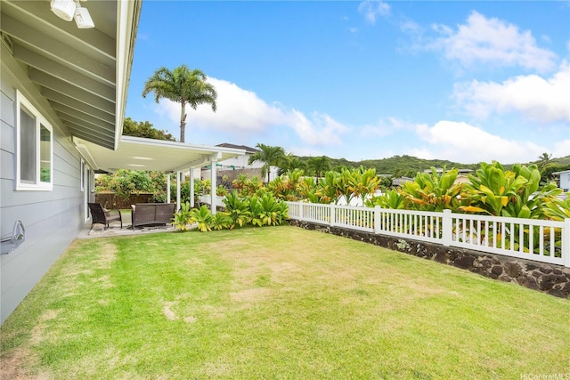 1433 Akanahe Pl, Kailua, HI 96734 - view of yard with outdoor lounge area and a patio