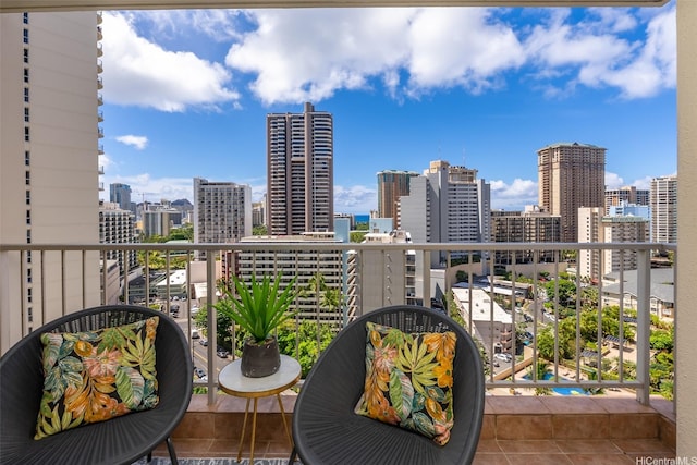 400 Hobron Ln Unit 1807, Honolulu, HI 96815 - balcony featuring a view of skyline