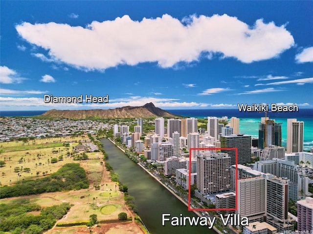 2345 Ala Wai Blvd Unit 2210, Honolulu, HI 96815 - view of urban area featuring a water and mountain view