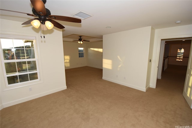 91-1342 Kaiokia St, Ewa Beach, HI 96706 - spare room with light carpet, ceiling fan, and a smoke detector