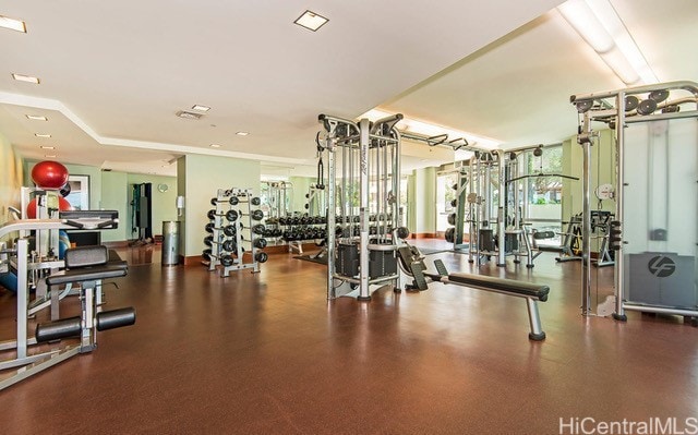 1288 Ala Moana Blvd Unit 18B, Honolulu, HI 96814 - view of workout area