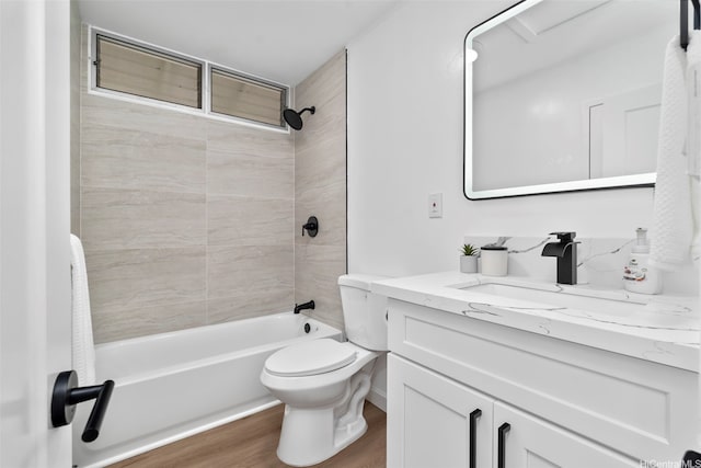 1076 Ilima Dr Unit A, Honolulu, HI 96817 - bathroom featuring vanity, wood finished floors, and bathing tub / shower combination