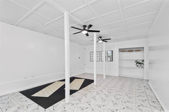 1076 Ilima Dr Unit A, Honolulu, HI 96817 - interior space with a ceiling fan and baseboards