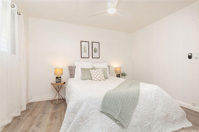 1808 Waiola St Unit 6, Honolulu, HI 96826 - bedroom with wood finished floors and ceiling fan