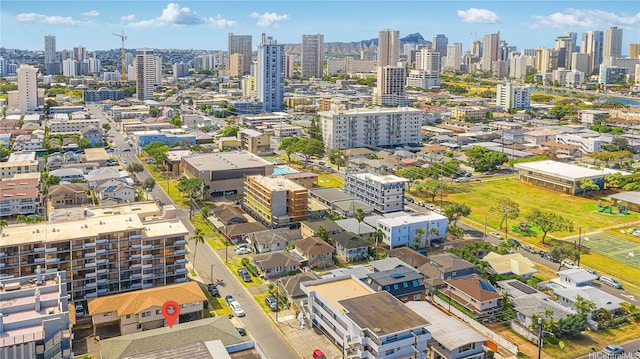 1808 Waiola St Unit 6, Honolulu, HI 96826 - drone / aerial view of city skyline